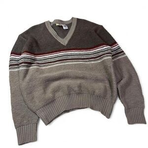 Kennington Men's Brown and Grey Jumper
